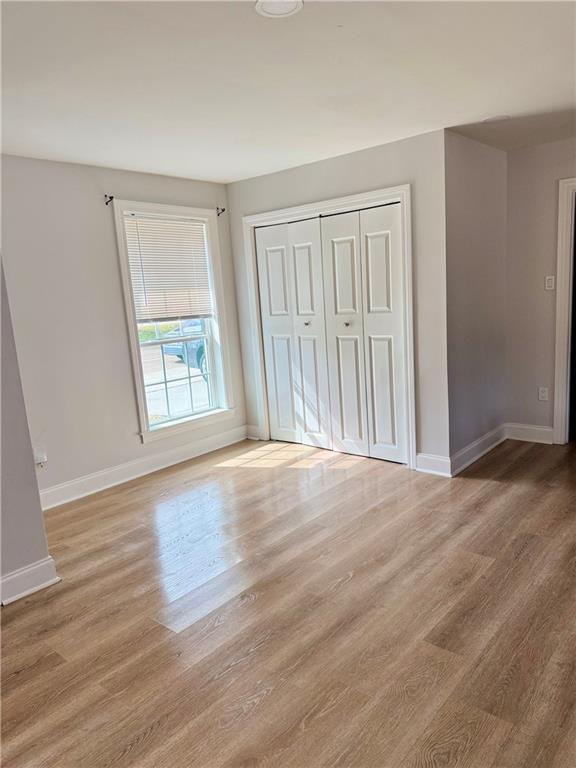 interior space featuring light wood-type flooring