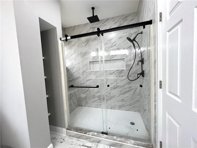 bathroom with walk in shower