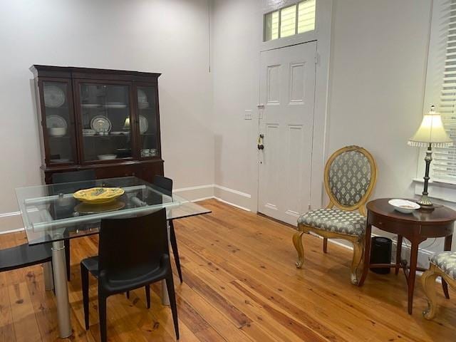 interior space featuring light hardwood / wood-style floors