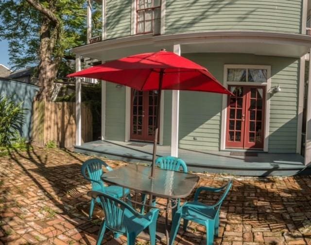 view of patio / terrace with french doors