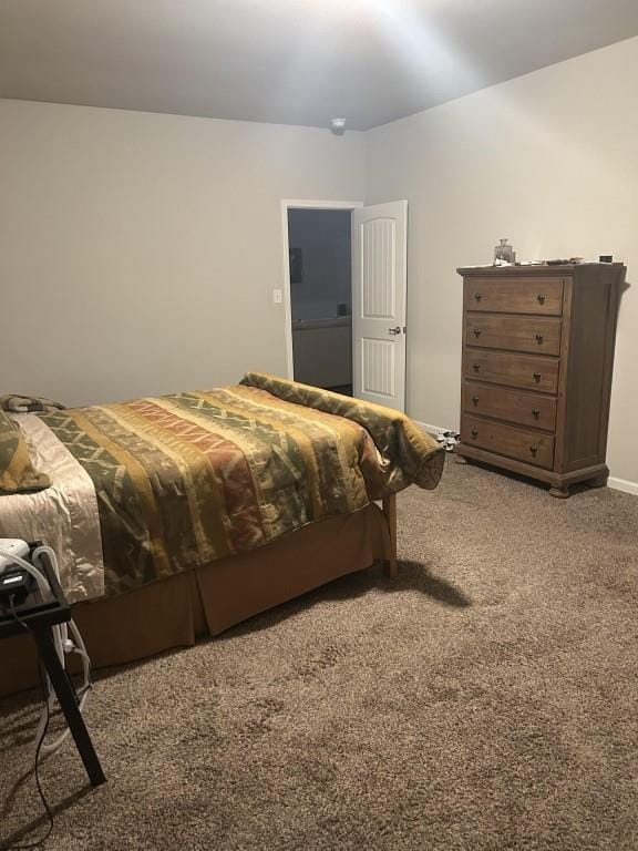 bedroom with carpet floors