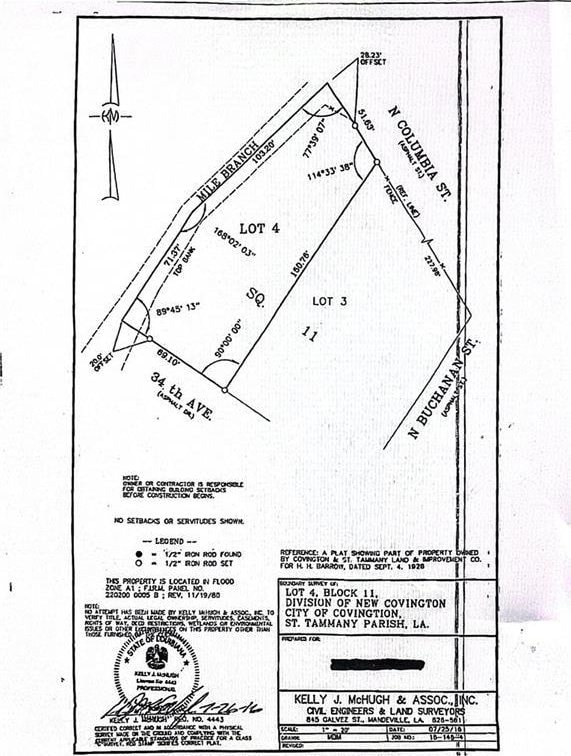 1577 N Columbia St, Covington LA, 70433 land for sale