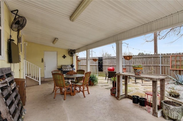 view of patio / terrace with grilling area