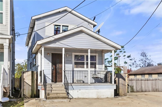 bungalow-style home featuring a porch