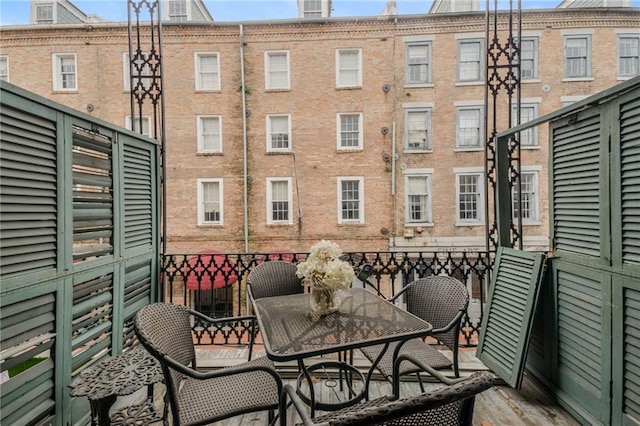 view of balcony