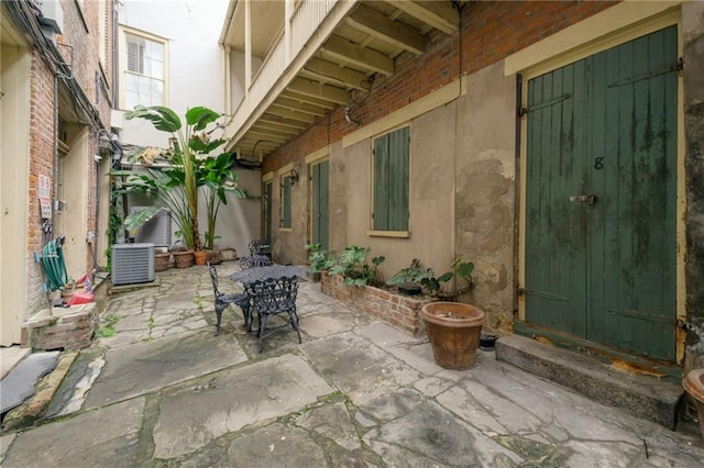 view of patio / terrace with cooling unit