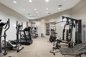 gym featuring carpet flooring