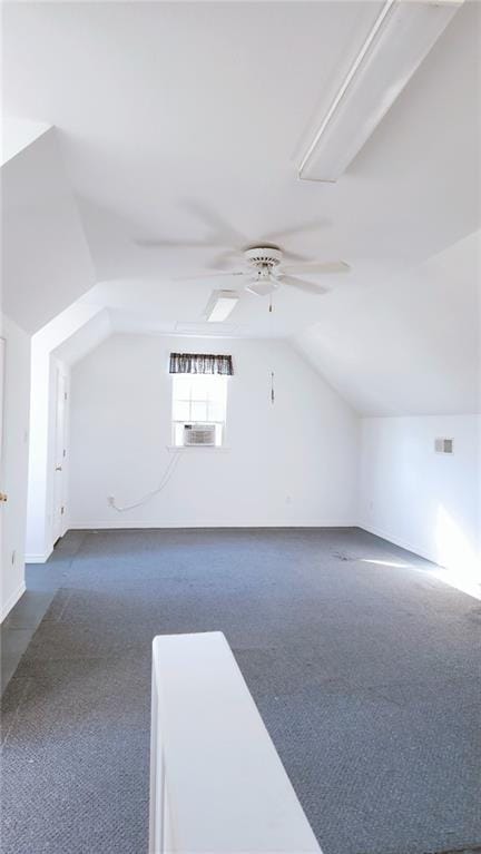 41298 Baytown Rd, Hammond, LA 70403 - bonus room with dark carpet, lofted ceiling, and ceiling fan