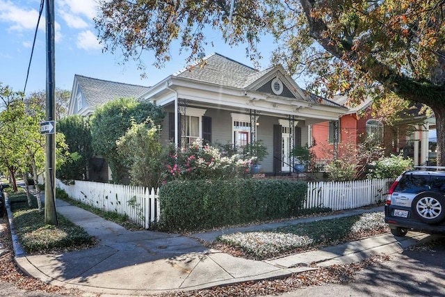 view of front of home with a porch