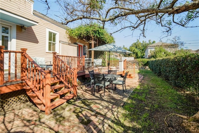 exterior space with a patio area