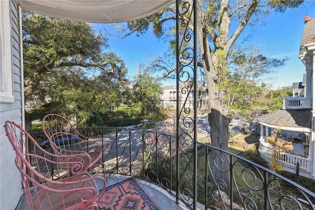 view of balcony