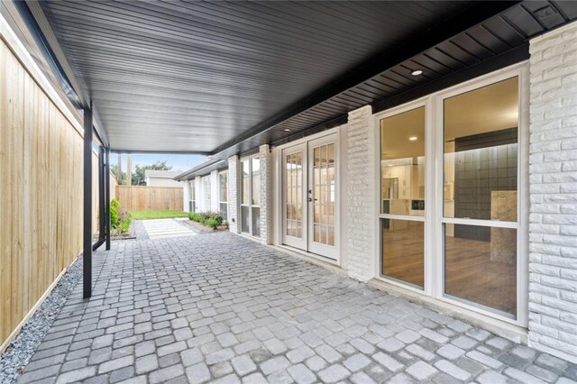 2914 Ridgeway Dr, Metairie, LA 70002 - view of patio featuring french doors