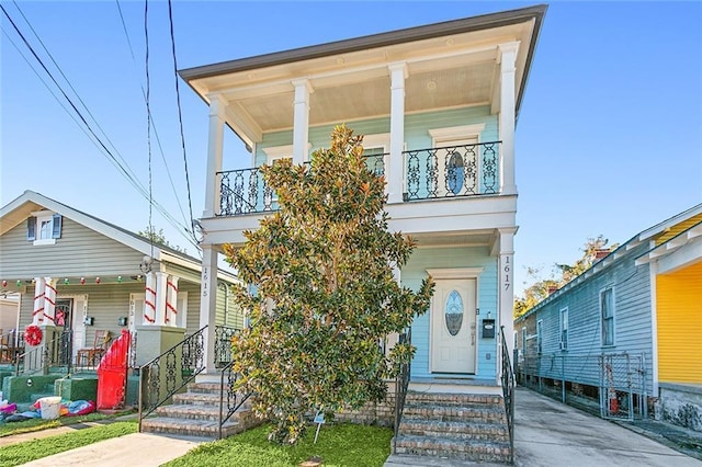 view of front of home with a porch