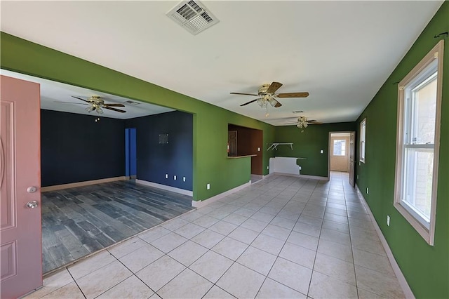 view of tiled spare room