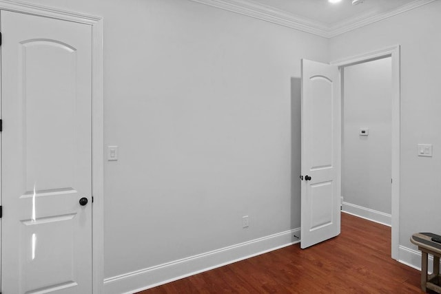 1519-21 N Villere St, New Orleans, LA 70116 - empty room with crown molding and dark wood-style floors