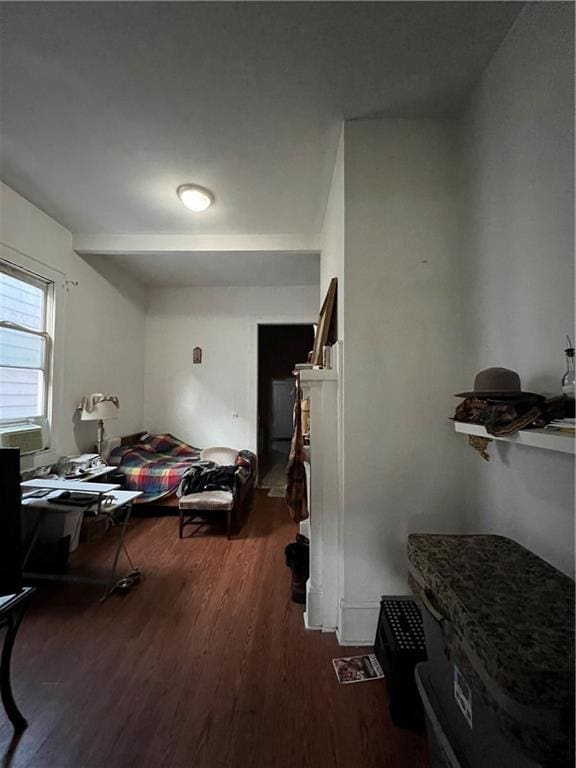 interior space featuring dark hardwood / wood-style flooring