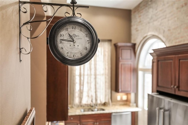 kitchen featuring radiator heating unit