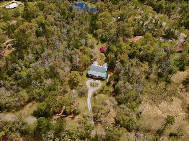 15070 Bruhl Rd, Folsom, LA 70437 - bird's eye view with a wooded view