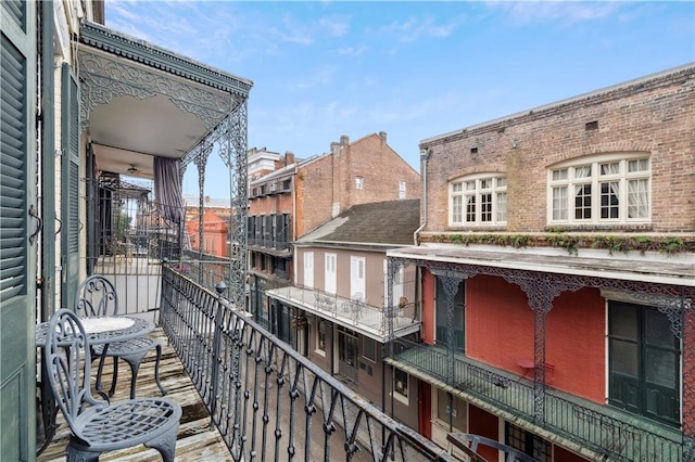 view of balcony