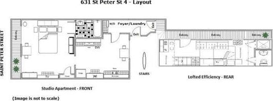 631 Saint Peter St Unit 4, New Orleans, LA 70116 - view of home floor plan
