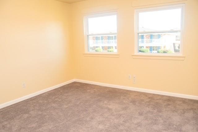 view of carpeted empty room