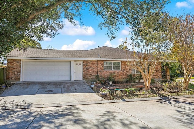 ranch-style house with a garage