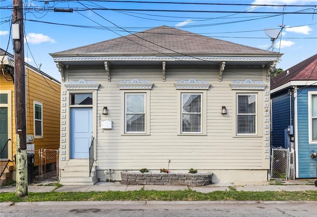 view of front of home