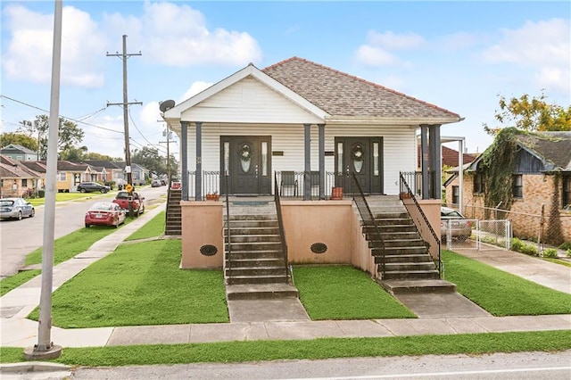 bungalow-style house with covered porch