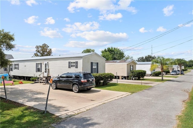 view of manufactured / mobile home