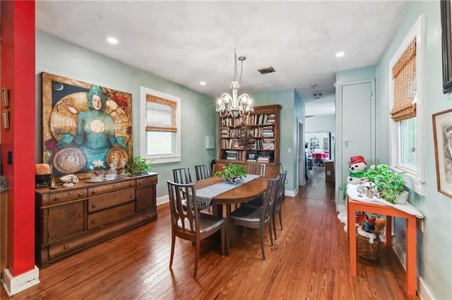 dining room featuring hardwood / wood-style floors