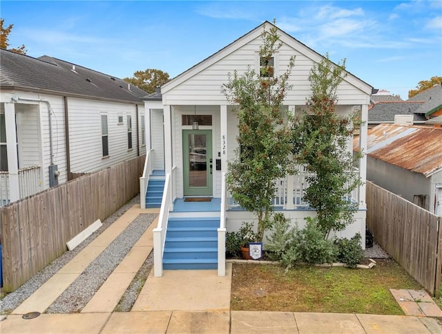 view of bungalow