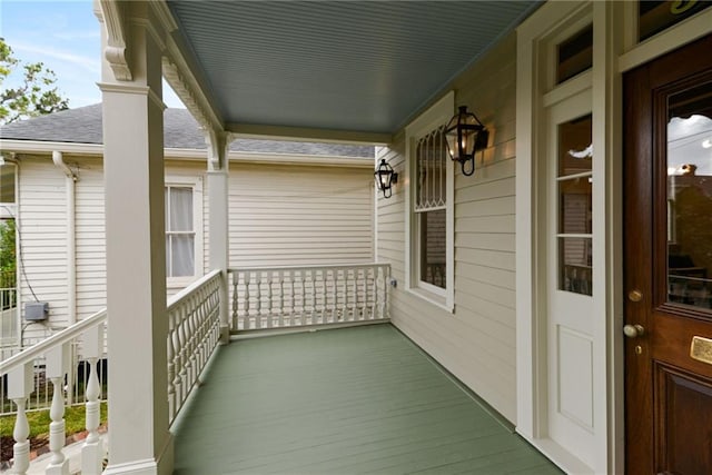 balcony with a porch