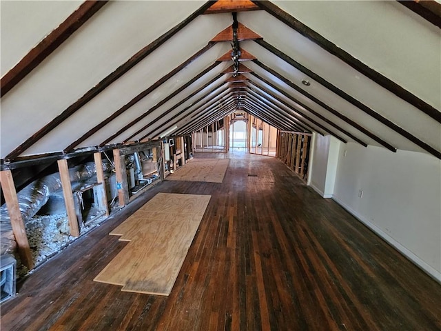 view of attic