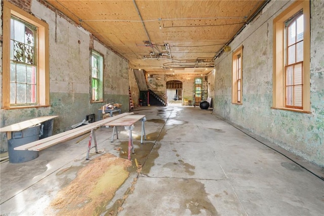 miscellaneous room featuring concrete floors