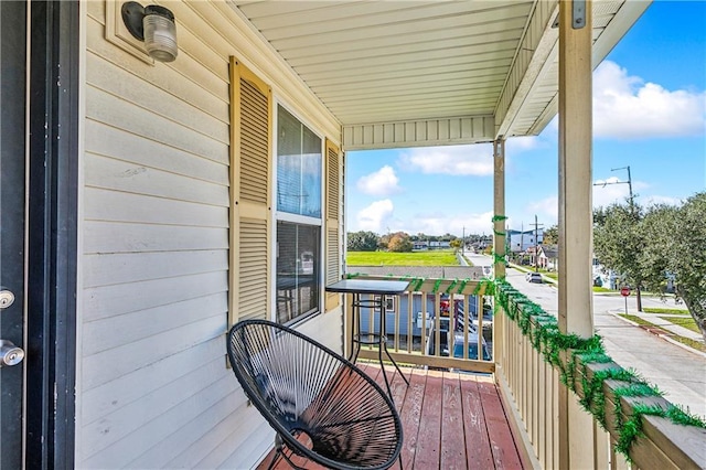 view of balcony