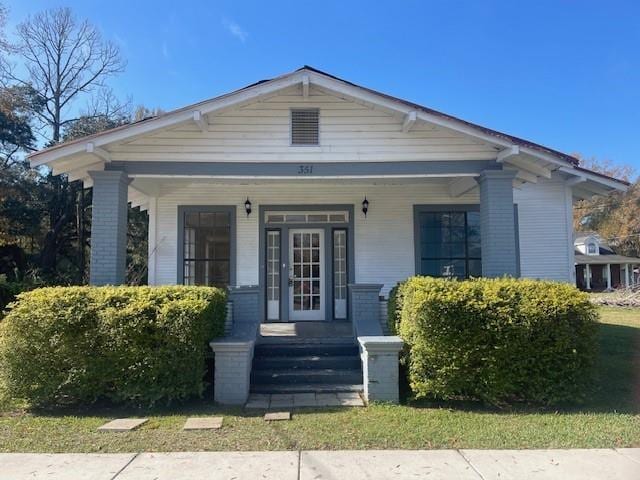 bungalow-style house with a porch