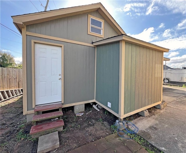 view of outbuilding