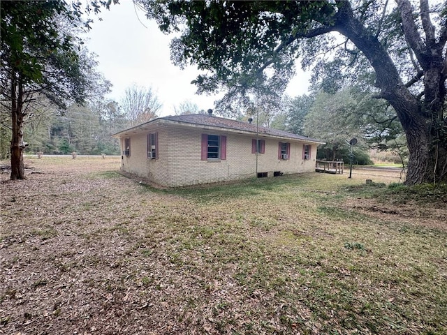 exterior space with a lawn