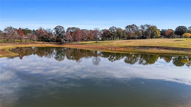 view of water feature