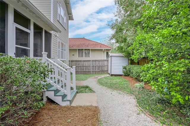5913 Catina St, New Orleans, LA 70124 - view of yard with a shed
