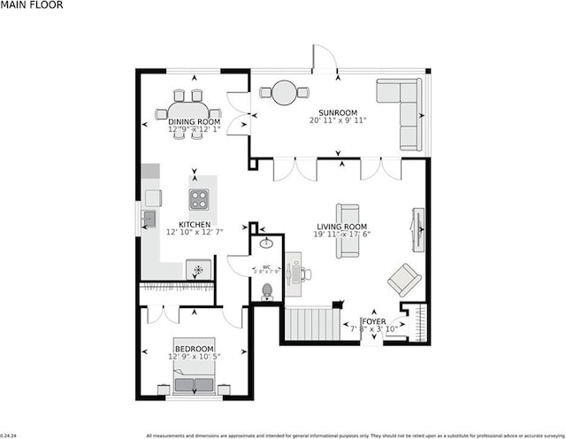 5913 Catina St, New Orleans, LA 70124 - view of home floor plan