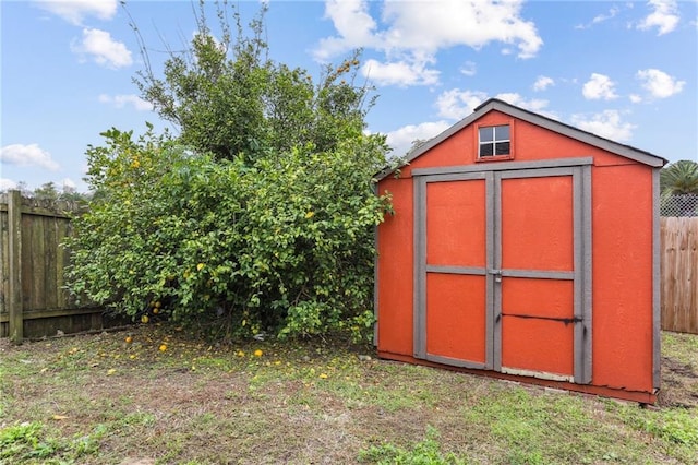 view of outbuilding