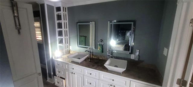 bathroom with vanity