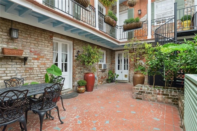 view of patio with outdoor dining space