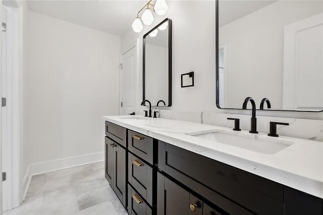 bathroom featuring vanity