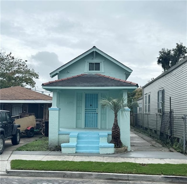 bungalow with cooling unit