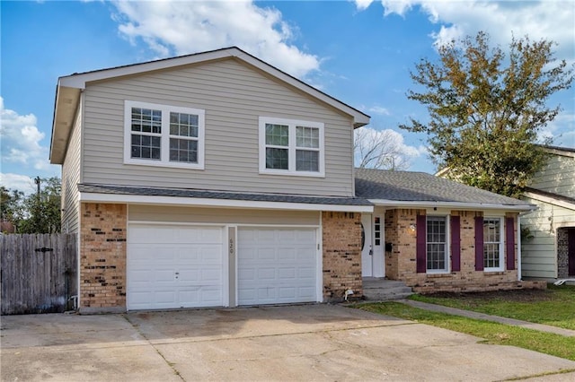 view of front of home featuring a garage