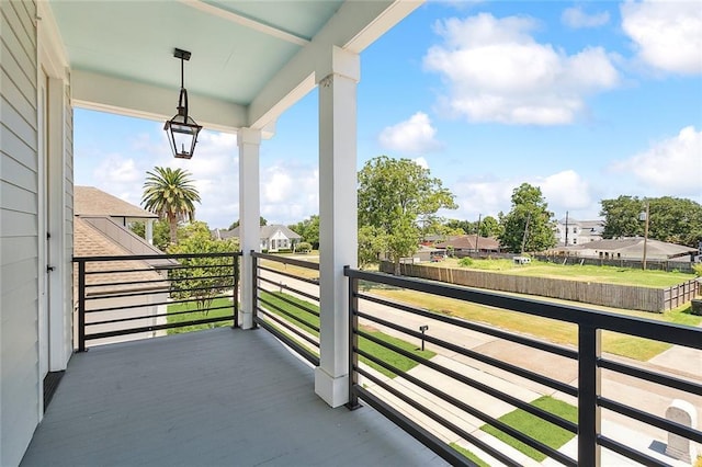 view of balcony