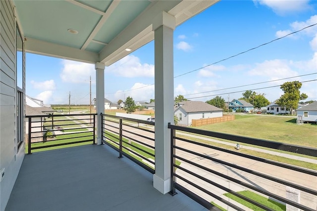 view of balcony