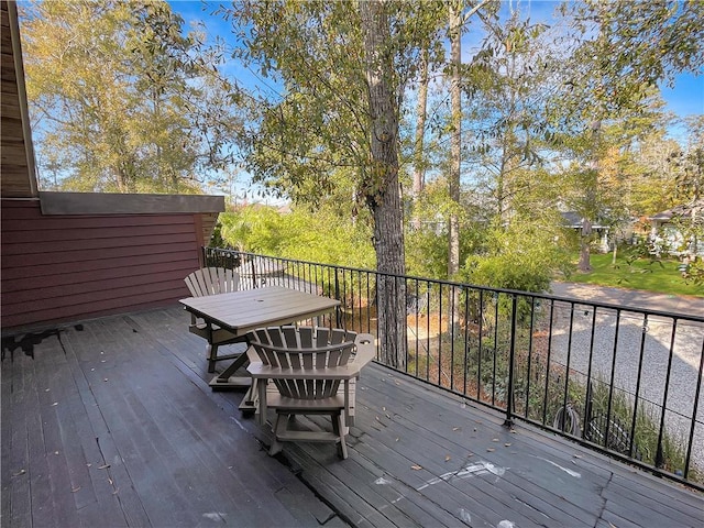 view of wooden terrace